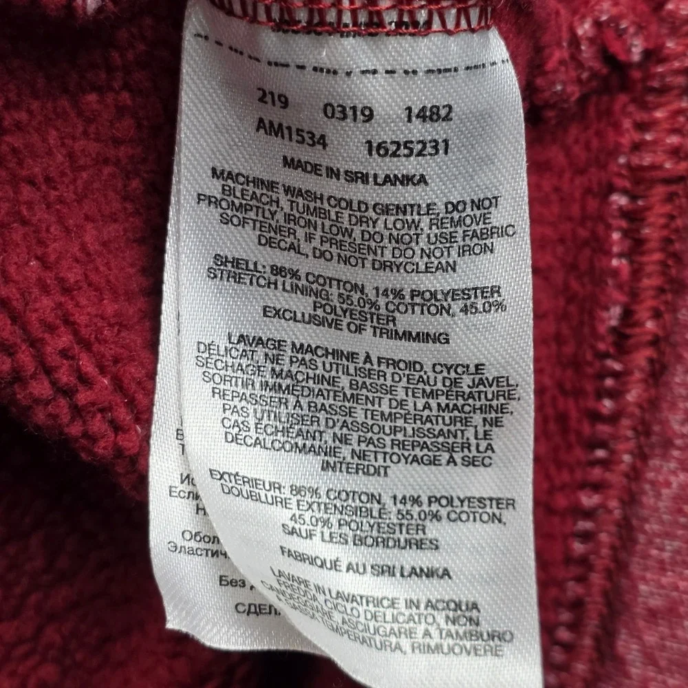 Columbia Pullover Mens Large Red Marl‎ Hart Mountain II Quarter Zip Sweatshirt